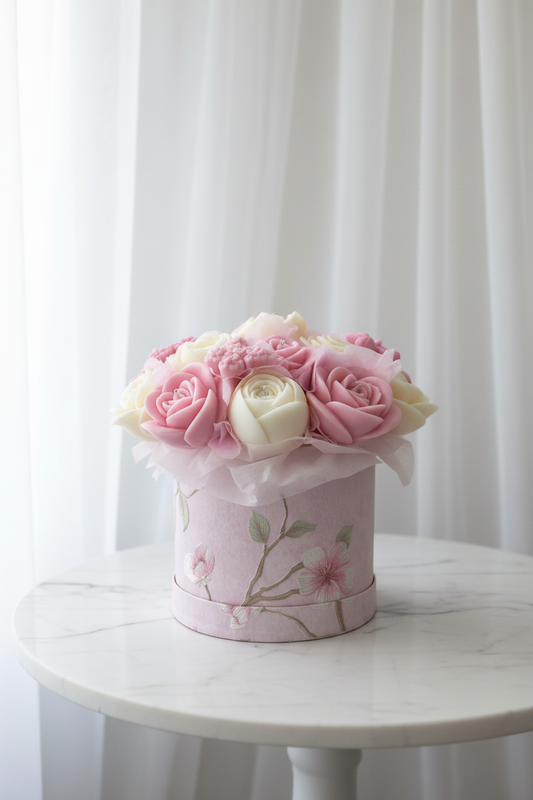 Flower Box auf Marmortisch